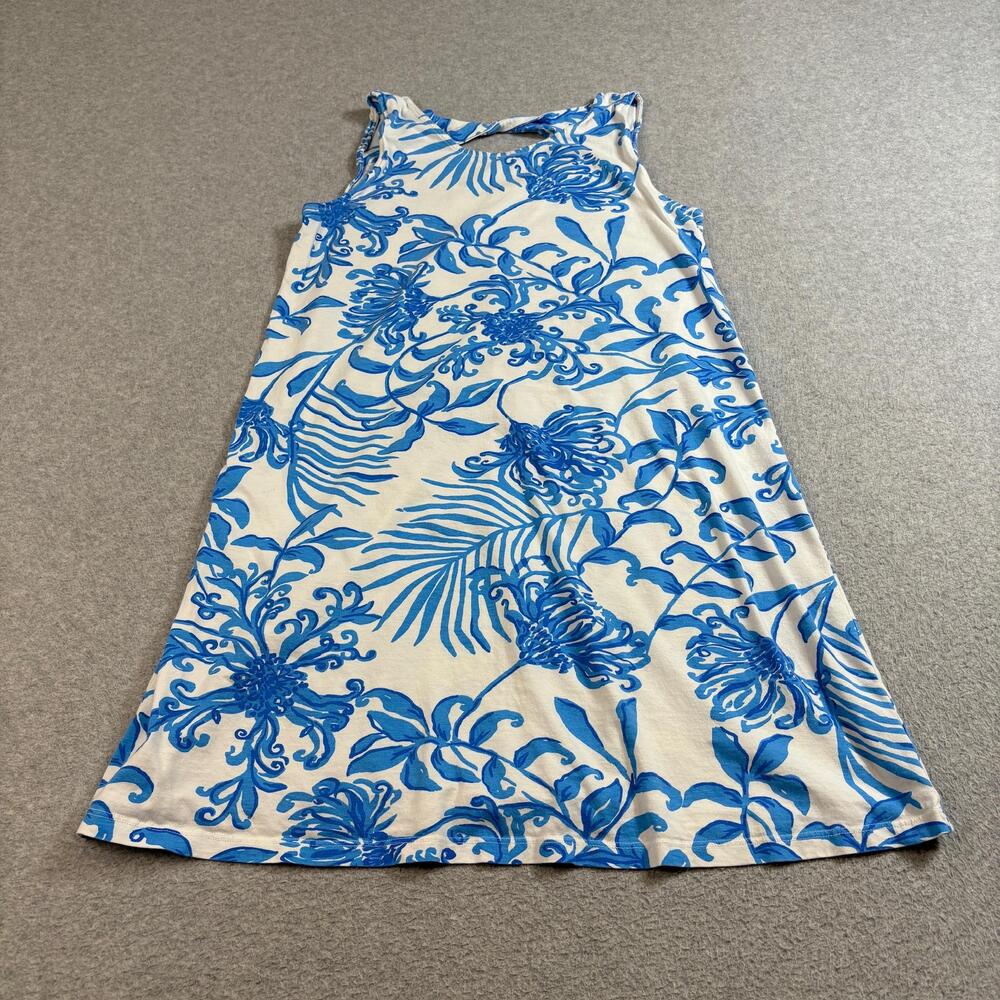 Lilly Pulitzer Dress Women Small Sleeveless Tank Floral Pima Cotton Coastal Peru
